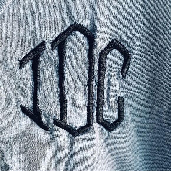 Wildfox Faded Distressed Blue Embroidered IDC Tee - Picture 6 of 6